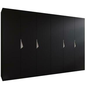 Szekrény Sandi 1-300 (2x150) fekete/kasmír kép