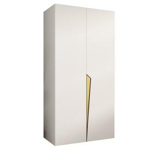 Szekrény Piano 1-100 fehér/arany kép