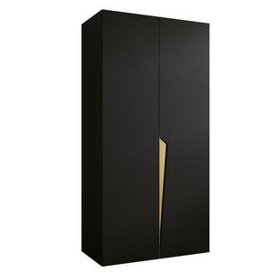 Szekrény Piano 1-100 fekete/arany kép