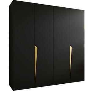 Szekrény Piano 1-200 fekete/arany kép