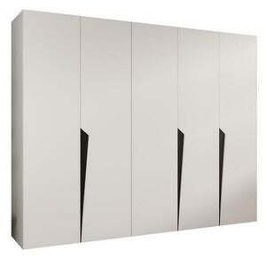 Szekrény Piano 1-250 fehér/fekete kép