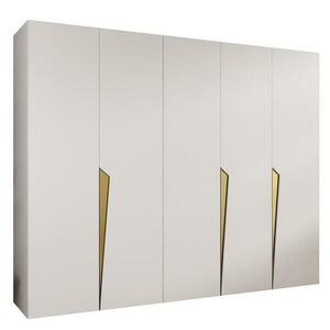 Szekrény Piano 1-250 fehér/arany kép