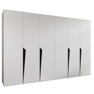 Szekrény Piano 1-300 (2x150) fehér/fekete kép