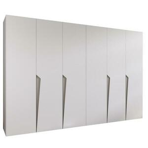 Szekrény Piano 1-300 (2x150) fehér/kasmír kép