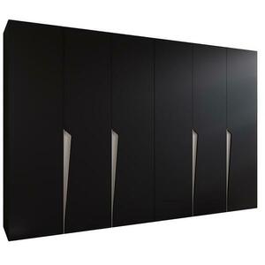 Szekrény Piano 1-300 (2x150) fekete/kasmír kép