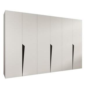 Szekrény Piano 1-300 (3x100) fehér/fekete kép