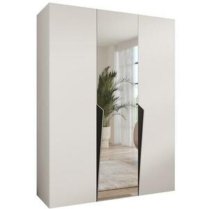 Szekrény Piano 2-150 fehér/fekete kép