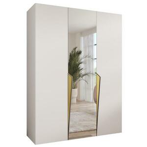 Szekrény Piano 2-150 fehér/arany kép