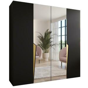 Szekrény Piano 2-200 fekete/arany kép