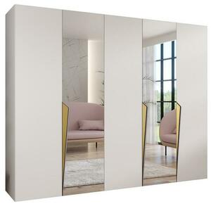 Szekrény Piano 2-250 fehér/arany kép