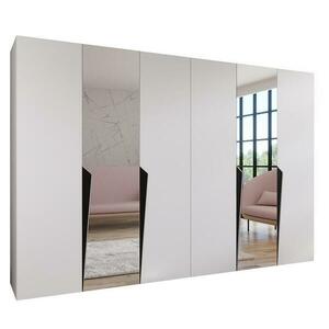 Szekrény Piano 2-300 (2x150) fehér/fekete kép