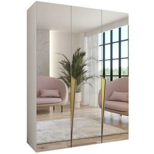 Szekrény Piano 3-150 fehér/arany kép