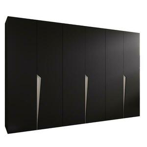 Szekrény Piano 1-300 (3x100) fekete/kasmír kép