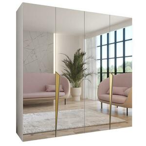 Szekrény Piano 3-200 fehér/arany kép