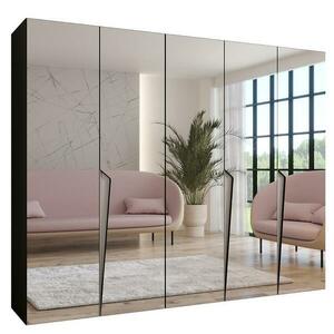 Szekrény Piano 3-250 fekete/kasmír kép