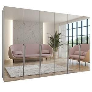 Szekrény Piano 3-300 (2x150) fehér/kasmír kép