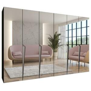 Szekrény Piano 3-300 (2x150) fekete/kasmír kép