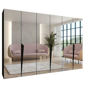 Szekrény Piano 3-300 (3x100) fekete/fekete kép