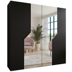 Szekrény Andrew 2-200 fekete/arany kép