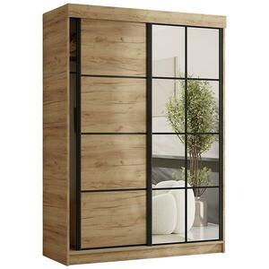 Szekrény Tanger Tükörrel 167 Tölgy Craft Arany kép