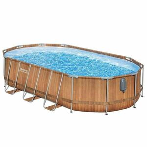 Ovális kerti medence 6, 10x3, 66x1, 22m tábla 56719 kép