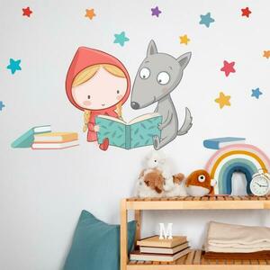 Falmatrica gyerekszobába - Piroska és a farkas kép