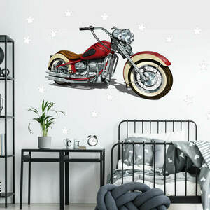 Tapéta a falon az ágy felett - Chopper csillagokkal kép