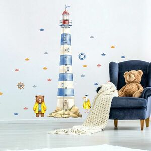 Gyerek falmatrica - Növekedésmérő világítótorony kép