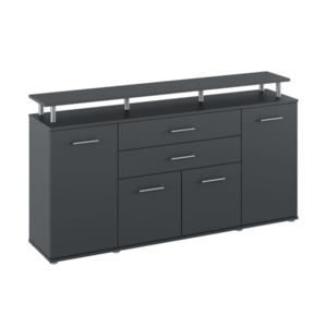 Komód, grafit, HANOLA kép