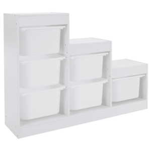 Polcállvány piramis, fehér, TRINIS kép