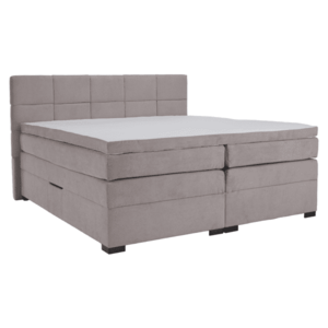 Boxspring ágy, 200x200, szürkésbarna Taupe, APRIL kép
