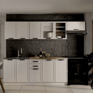 Konyhabútor, 2, 6 m, kasmír/wotan tölgy, ELGIA kép