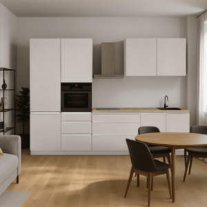 Konyhabútor, 3, 3 m, matt kasmír/kasmír, ASTI 330 kép