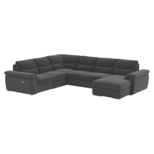 Kihúzható sarokkanapé elektromos kihúzó funkcióval, grafit, balos, HELLA ROH U kép