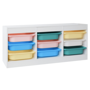 Rendszerező tárolódobozokkal, fehér/színes, TRIMAL NEW kép