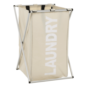 Szennyestartó kosár szövetből, szürke-bézs, LAUNDRY NEW TYP 1 kép