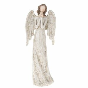 Imádkozó angyal karácsonyi dekoráció, 12 x 30, 5 x 6 cm, polirezin kép