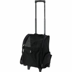 Kerekes kutyahordozó táska, fekete kép