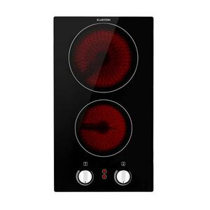 Klarstein EasyCook Domino, üvegkerámia főzőlap, 3000 W, forgó szabályozó, fekete kép