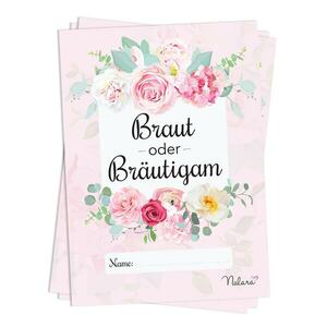 Spielehelden Esküvői játék Menyasszony kontra Vőlegény Kérdések a menyasszonyról és a vőlegényről 50 db. DIN A5 kép