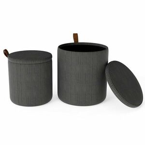 2db-os tároló puff, szürke kép