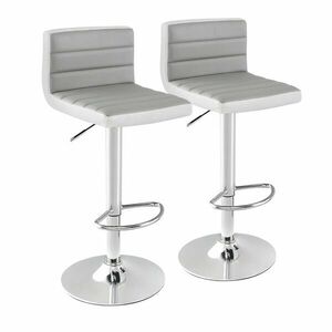 2 db-os állítható, forgó bárszék, szürke kép