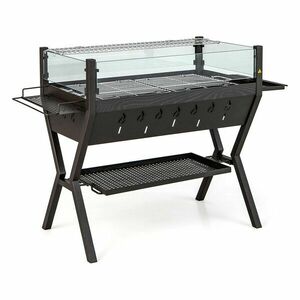 Faszenes grillsütő tartó rácsokkal kép