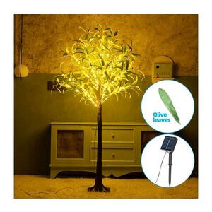 B.V. LED napelemes dekoráció 210 LED, 3, 5 m, IP65, meleg fehér, olive B1020137P kép