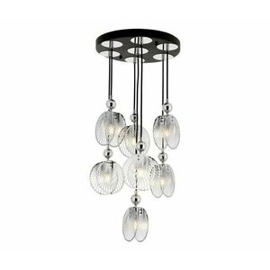 Kábelcsillár 7xE27/40W/230V fényes króm 301AUR1272 kép