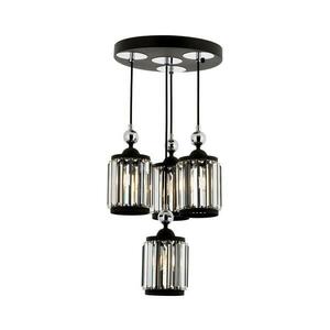 Kábelen függő CRYSTALLINE csillár 4xE27/40W/230V fekete 301AUR1274 kép
