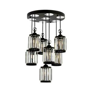 CRYSTALLINE kábeles csillár 7xE27/40W/230V fekete 301AUR1276 kép