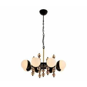 DAISY láncos csillár 8xE27/40W/230V fekete/arany 301AUR1278 kép