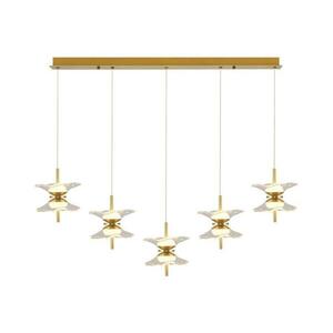 LED csillár kábelen BUTTERFLY 10xLED/5W/230V 3000K aranyszínű 414LRC1359 kép