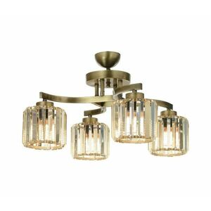 Felületre szerelhető CRYSTALLINE csillár 4xE27/40W/230V bronz 683AVN1437 kép